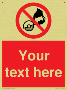 Custom Do not use with hand held grinding machine